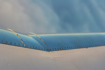 Image showing Airplane wing