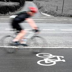 Image showing bike race