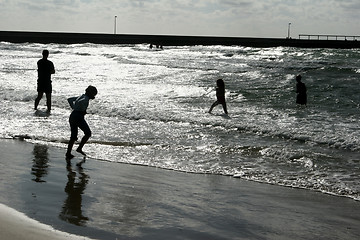 Image showing beach activities