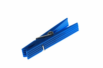 Image showing Blue  Clothespin