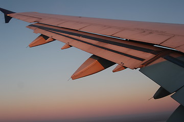 Image showing Airplane wing