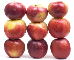 Image showing Wall of apples