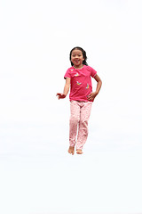 Image showing happy child jump