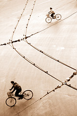 Image showing Biking in bejing