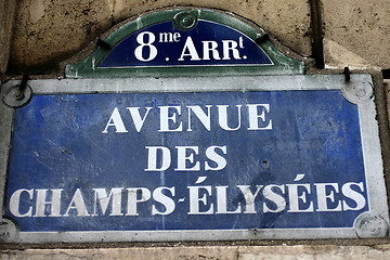 Image showing paris champs