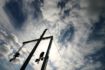 Image showing railways wires