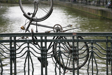 Image showing Bikes in Amsterdam