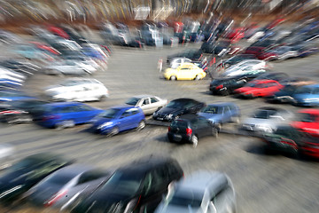 Image showing Parked cars