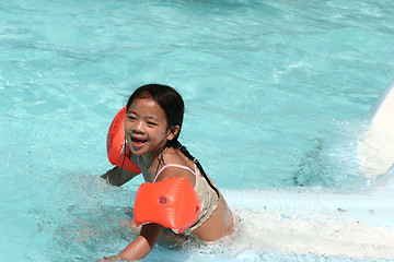 Image showing  child  and water