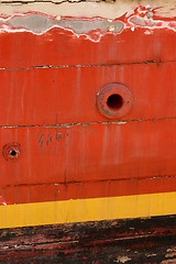 Image showing Detail of boat in Corsica