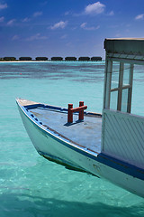 Image showing Boat in the maldives