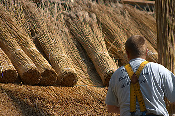 Image showing house roof work