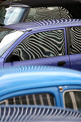 Image showing zebra cars