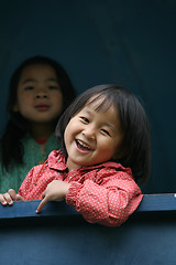 Image showing Happy sisters