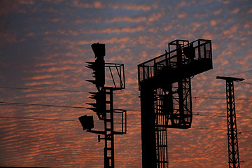 Image showing railways wires