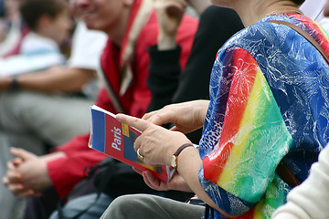 Image showing tourists in paris