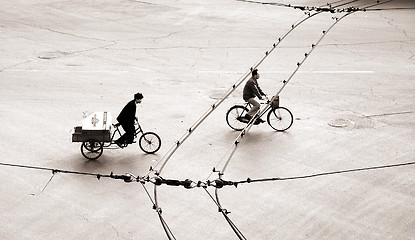 Image showing Biking in bejing