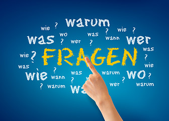 Image showing Fragen