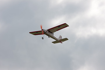 Image showing RC model airplane flying in the sky