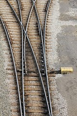 Image showing railway switch