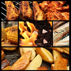 Image showing barbecue picture collage