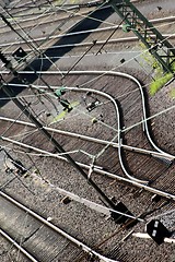Image showing railway tracks texture