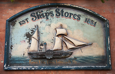 Image showing Copenhagen old house sign