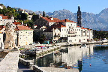 Image showing Perast village near Kotor, Montenegro 