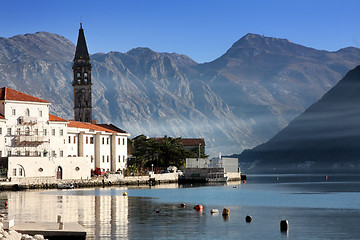 Image showing Perast village near Kotor, Montenegro