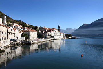 Image showing Perast village near Kotor, Montenegro