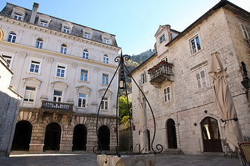 Image showing Square in old town of Kotor, Montenegro