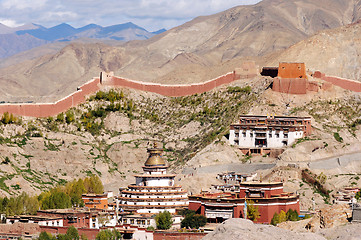 Image showing Ancient lamasery in Tibet