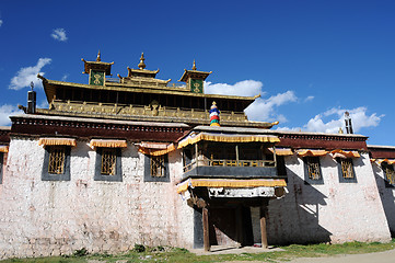 Image showing Historic lamasery in Tibet