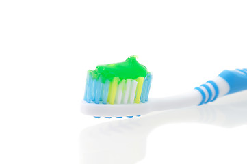 Image showing Toothbrush dental hygiene on white background