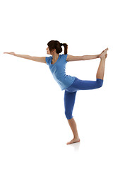 Image showing Image of a girl practicing yoga