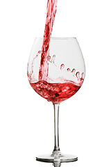 Image showing glass of red wine 