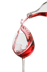 Image showing glass of red wine 