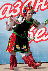 Image showing Girl in national russian costume