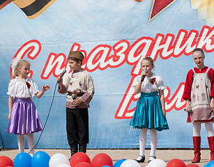 Image showing Artists of ensemble of national dance Rosinochka