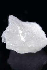 Image showing pieces of rock sugar crystal over black