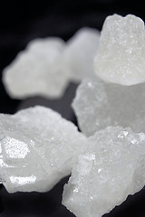 Image showing pieces of rock sugar crystal over black