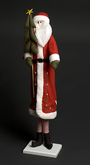 Image showing santa claus with tree