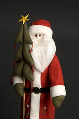 Image showing santa claus with tree