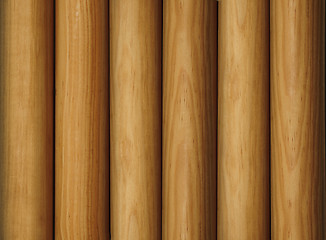 Image showing Wooden poles as a background