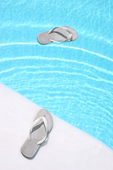 Image showing Floating Flip Flops