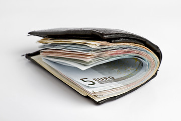 Image showing many banknotes in wallet