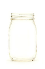 Image showing Empty glass jar