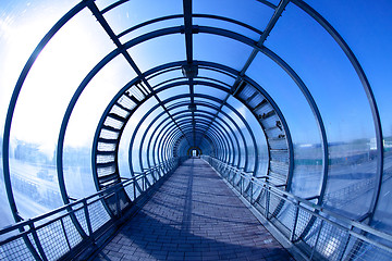 Image showing blue tunnel