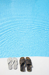 Image showing Shoes by Pool