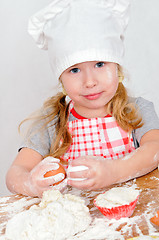 Image showing girl in chef's hat